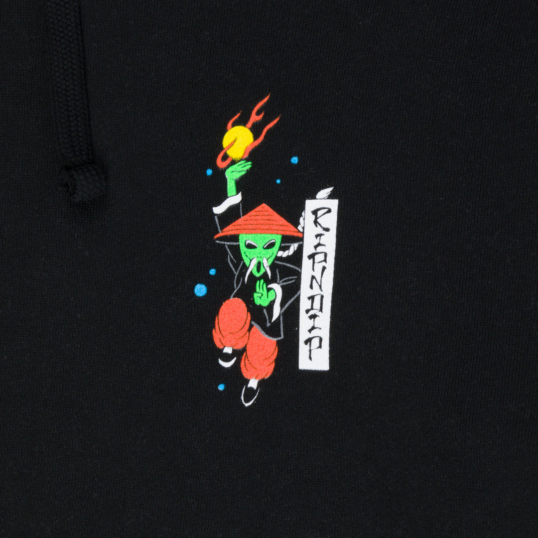 RYU CROPPED HOODIE (BLACK)