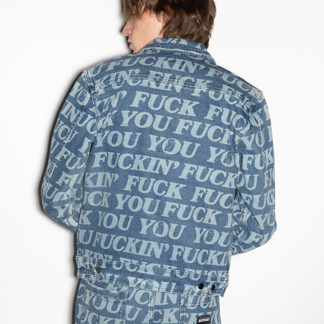 Jacket Fucking Fuck Blue