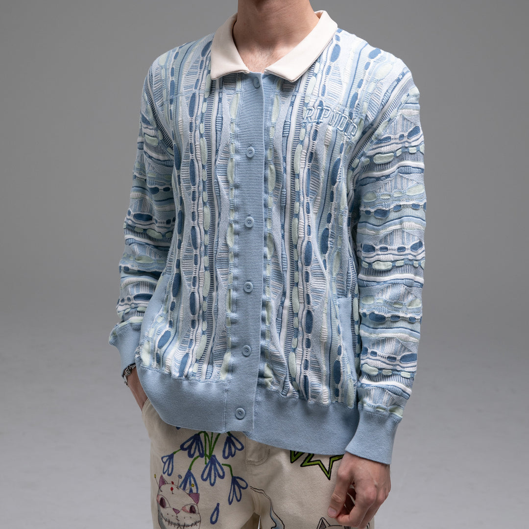 CORDED BUTTON UP JACKET (LIGHT
BLUE)