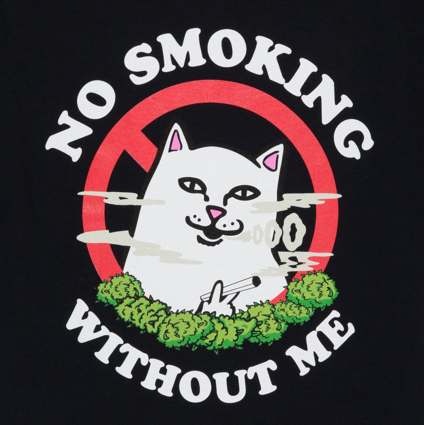 No Smoking Hoodie (Negro)